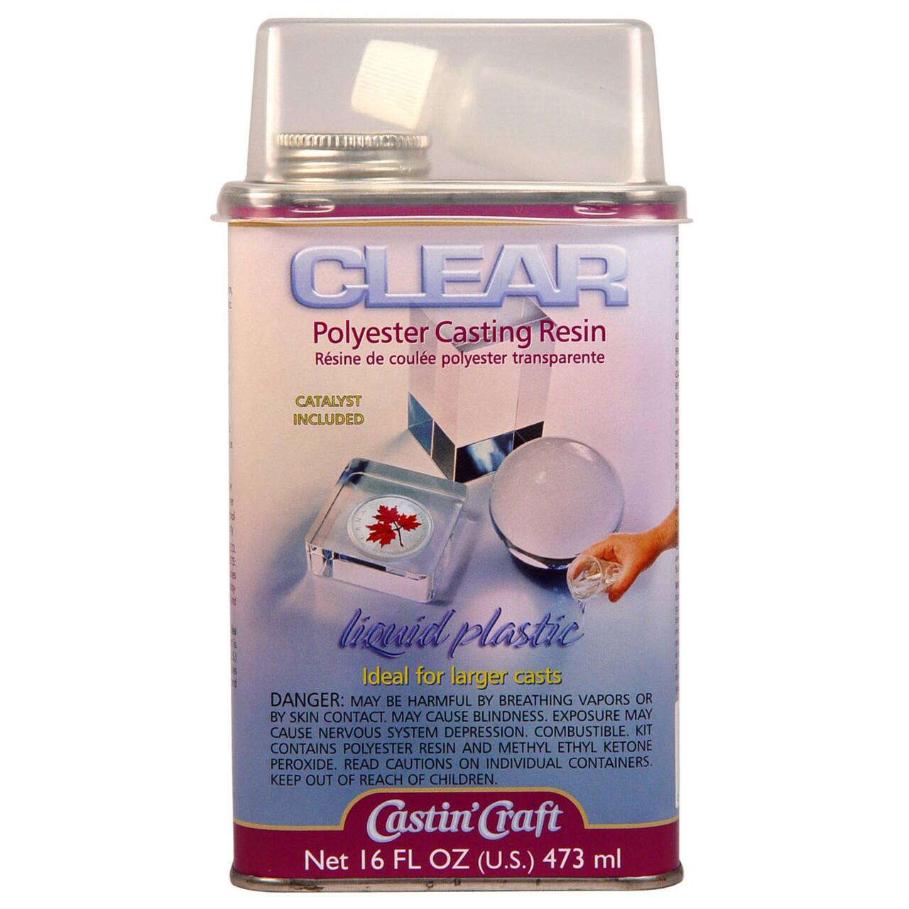 6 Pack: Castin&#x27; Craft Clear Polyester Casting Resin with Catalyst, 16oz.